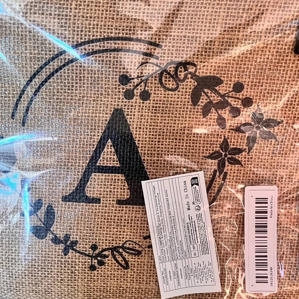 New Monogrammed Canvas Tote Bag (Tote Bag for Beach, Travel, Grocery or Leisure) - Picture 2 of 5